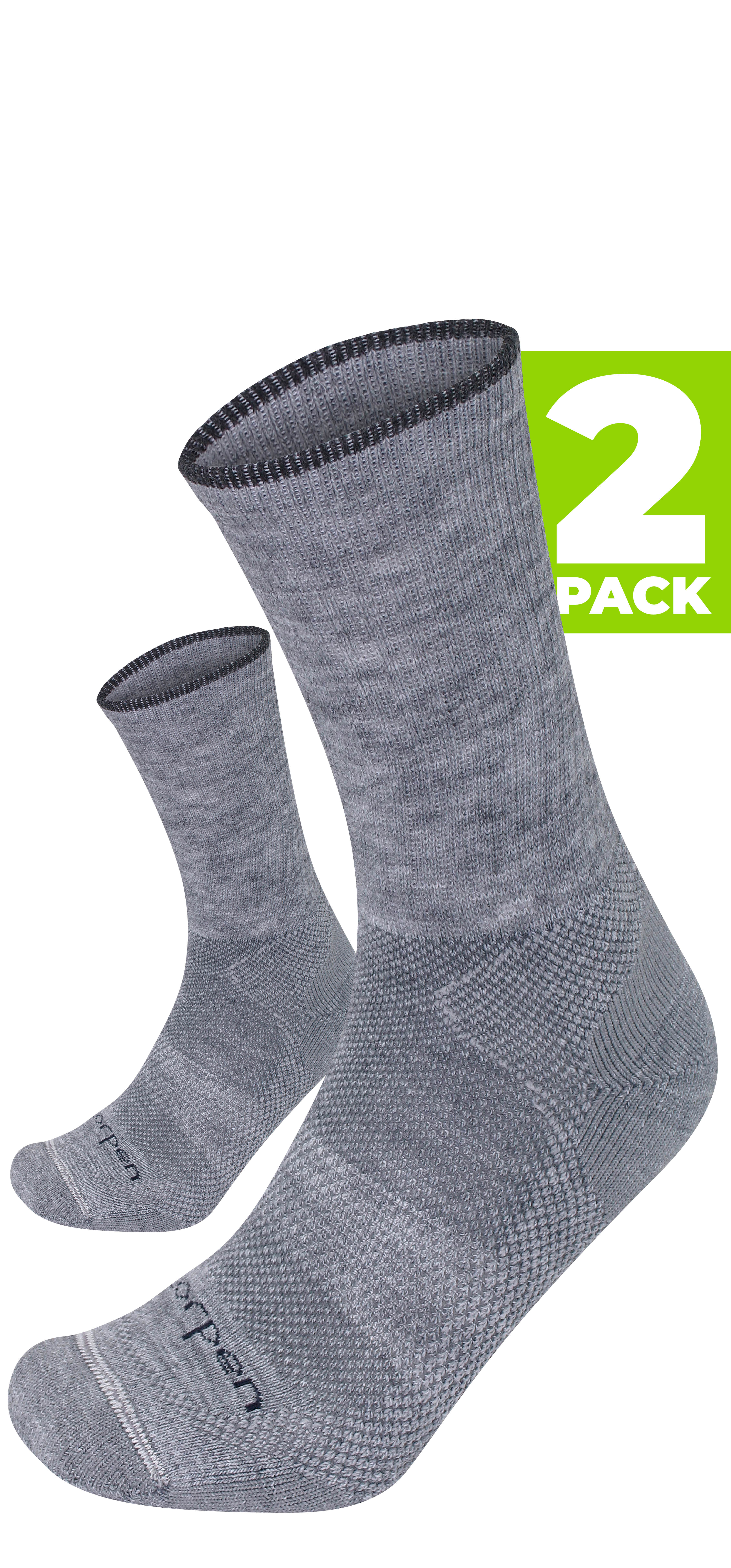 Image T2W - Trekking Merino Blend 2 pack 739 Silver- S